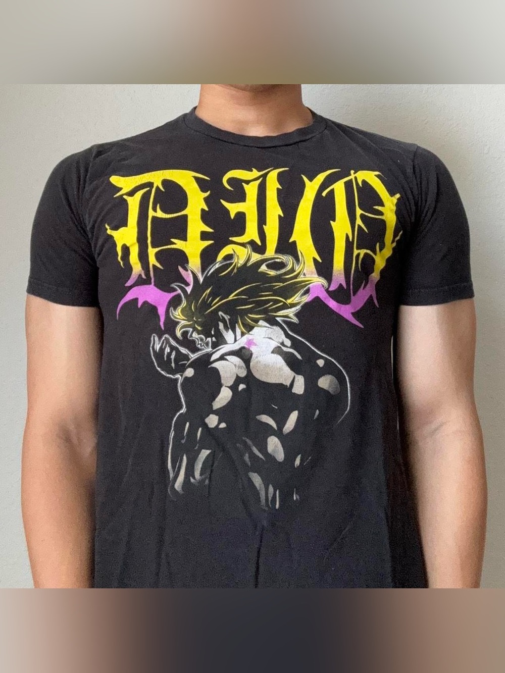 JoJo's Bizarre Adventure Dio Anime Graphics Black Tee Shirt